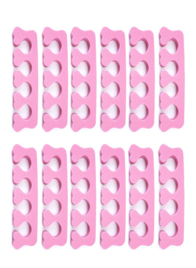 Quacc 12pcs Sponge Toe Separators Soft Finger Separators Toe Divider Spacer for Polishing Pedicure Manicure Coating Gel Painting Nail Art Beauty Accessories - Image 1